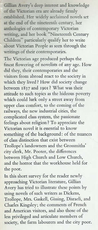 Victorian People: In Life and Literature | Gillian Avery