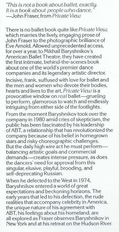 Private View: Inside Baryshnikov's American Ballet Theatre | John Fraser & Eve Arnold