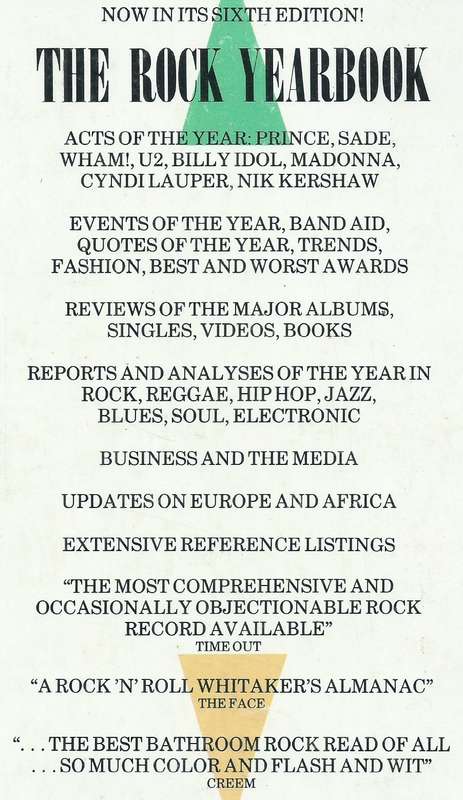 The Rock Yearbook, Volume VI (1985) | Ian Cranna (Ed.)