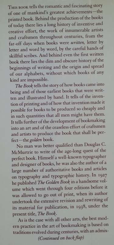 The Book: The Story of Printing and Bookmaking Illustrated | Douglas C. McMurtrie