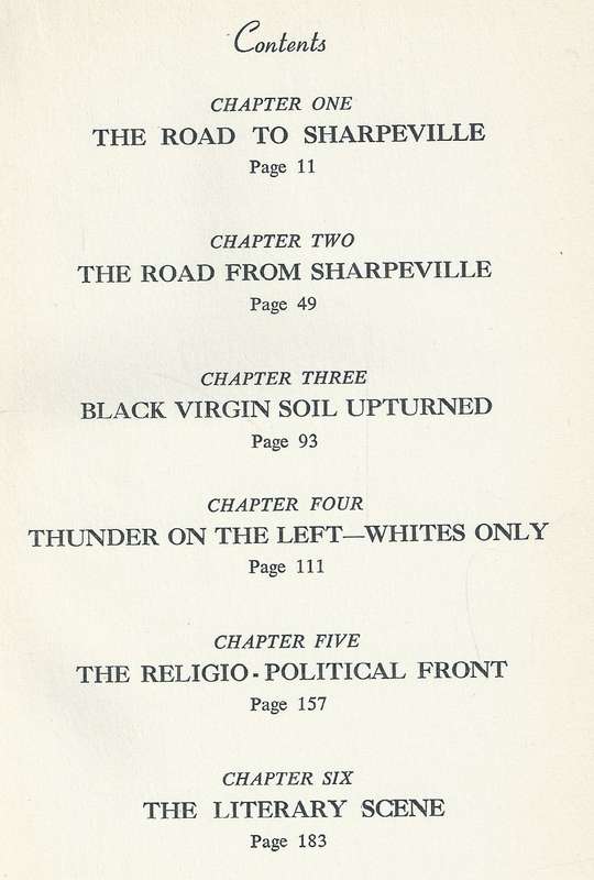The Road to Sharpeville | Bernard Sachs