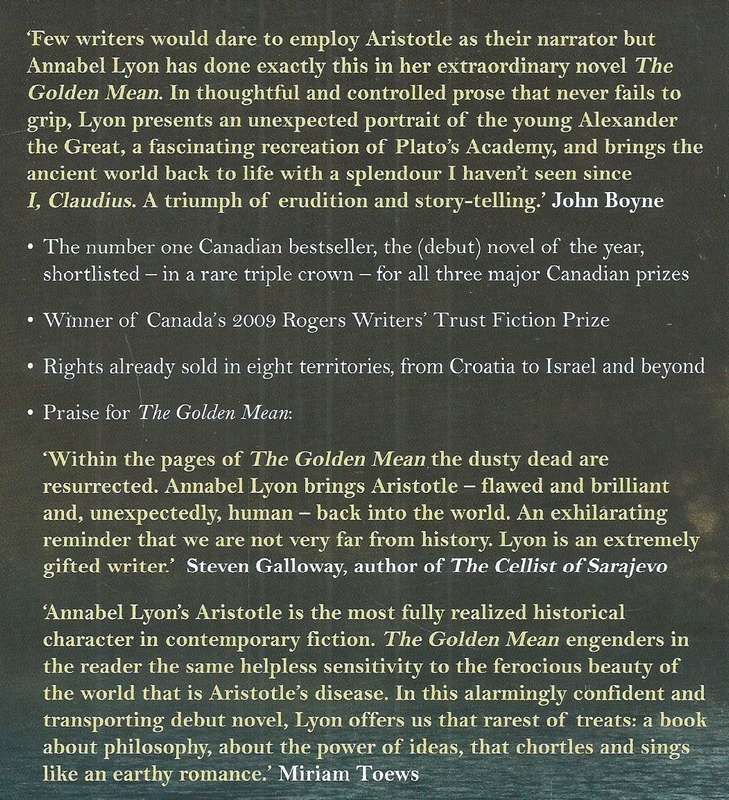 The Golden Mean (Proof Copy) | Annabel Lyon