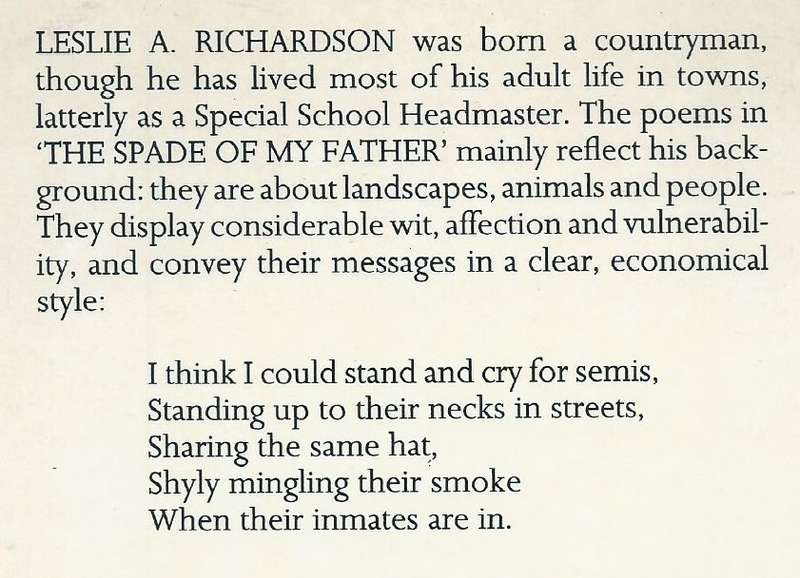 The Spade of My Father: Poems (Inscribed by Author) | Leslie A. Richardson