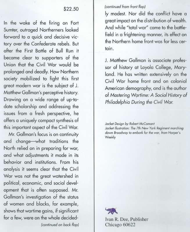 The North Fights the Civil War: The Home Front | J. Matthew Gallman