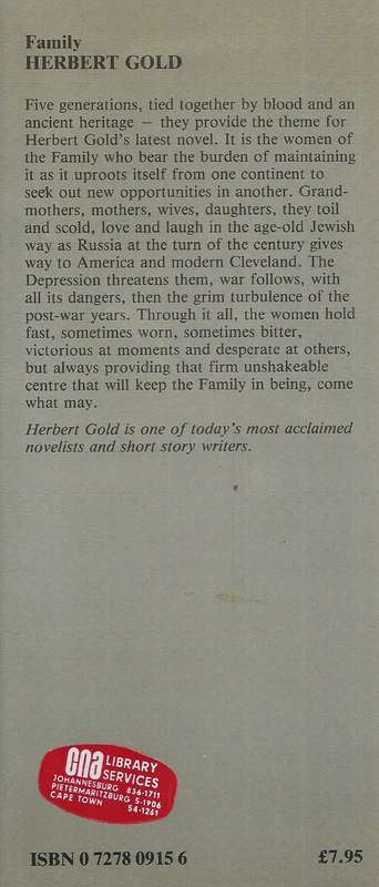 Family (First Edition, 1983) | Herbert Gold
