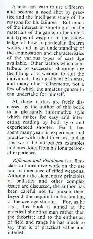 Rifleman and Pistolman | L. B. Escritt