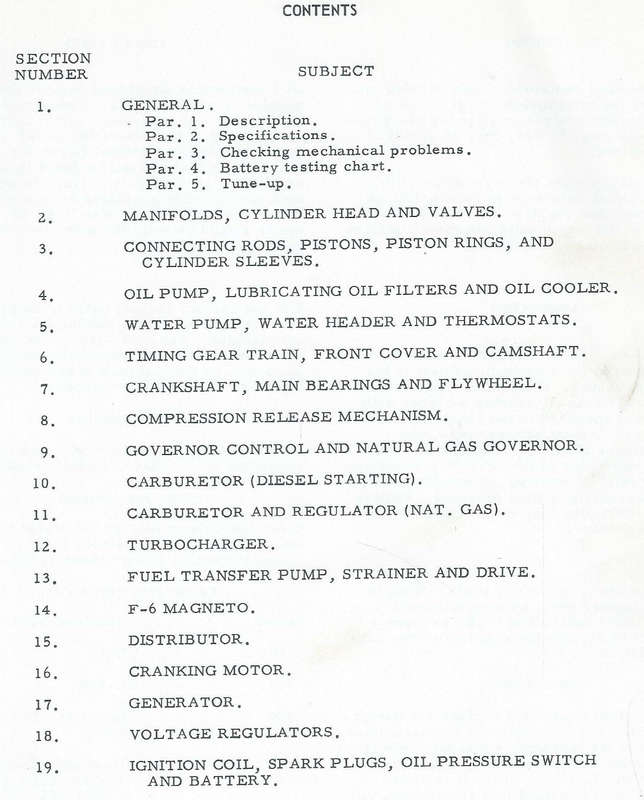 Service Manual for International 16, 525, 554, 24 and 1091 Diesel Engines and 1091 Carbureted Engine