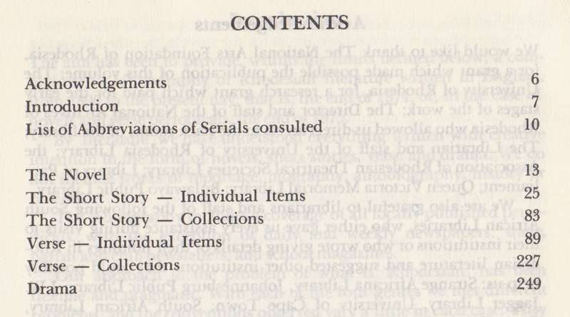 Rhodesian Literature in English: A Bibliography (1890-1974/5) | J. Pichanick, et al.