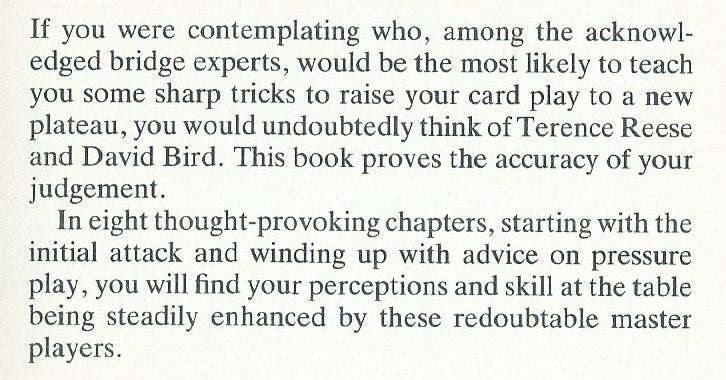 That Elusive Extra Trick | Terence Reese & David Bird