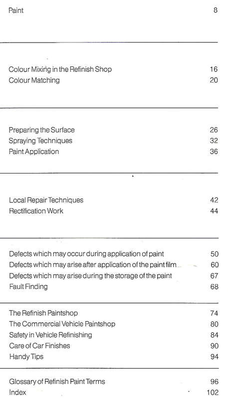 The Refinishers Handbook