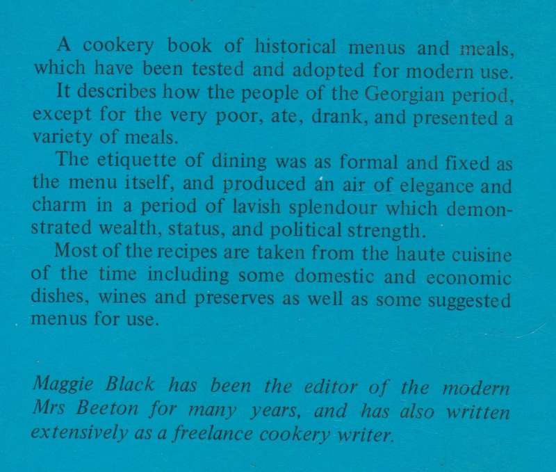Georgian Meals & Menus | Maggie Black