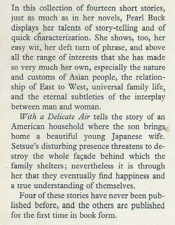 With a Delicate Air | Pearl S. Buck