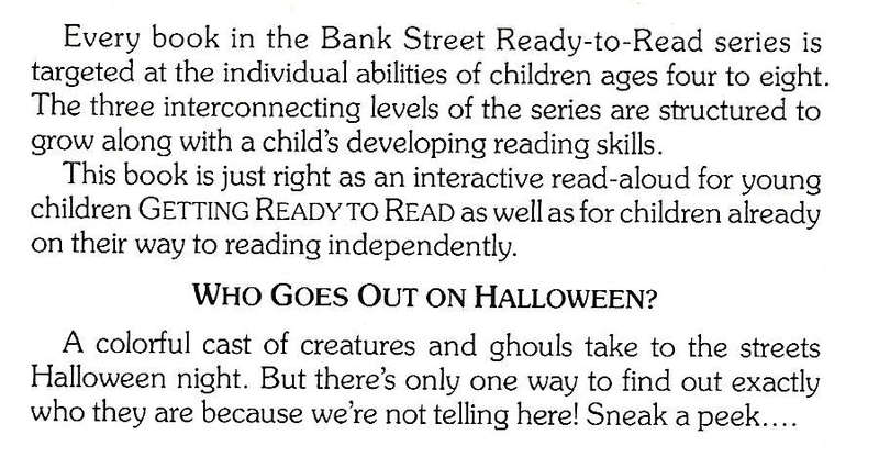 Who Goes Out on Halloween? | Sue Alexander