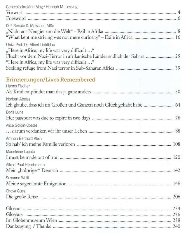 Erinnerungen: Exil in Afrika, Band 3 (German and English Text)