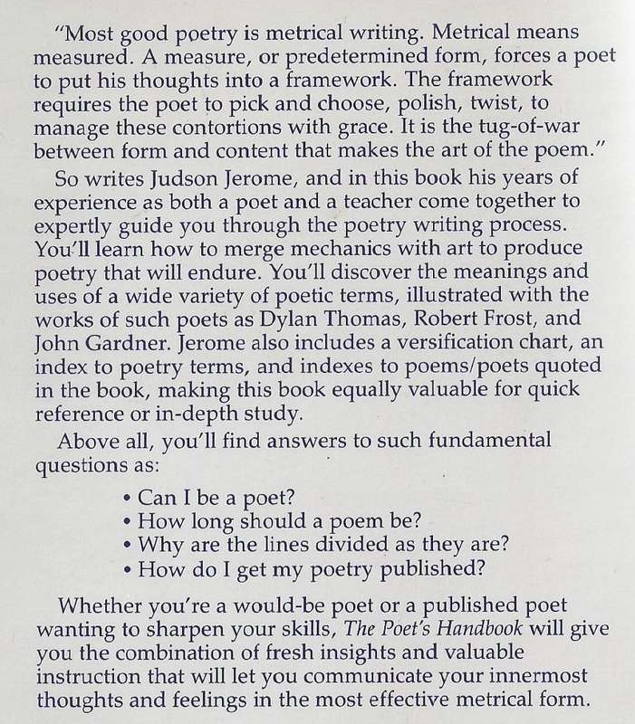 The Poet's Handbook (Copy of Actor Bruce Millar) | Judson Jerome