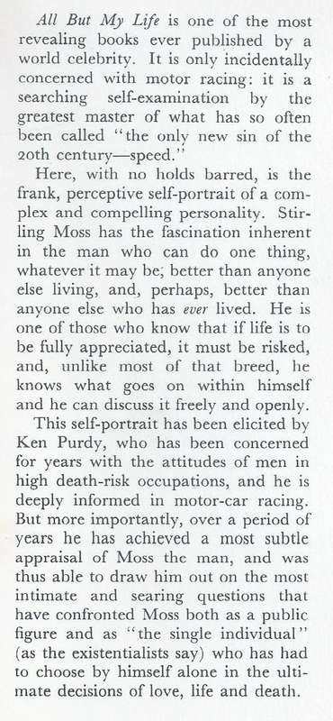 All But My Life | Stirling Moss & Ken W. Purdy