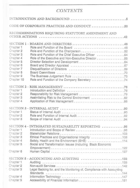 King Report on Corporate Governance for South Africa (2002, 2nd King Report)