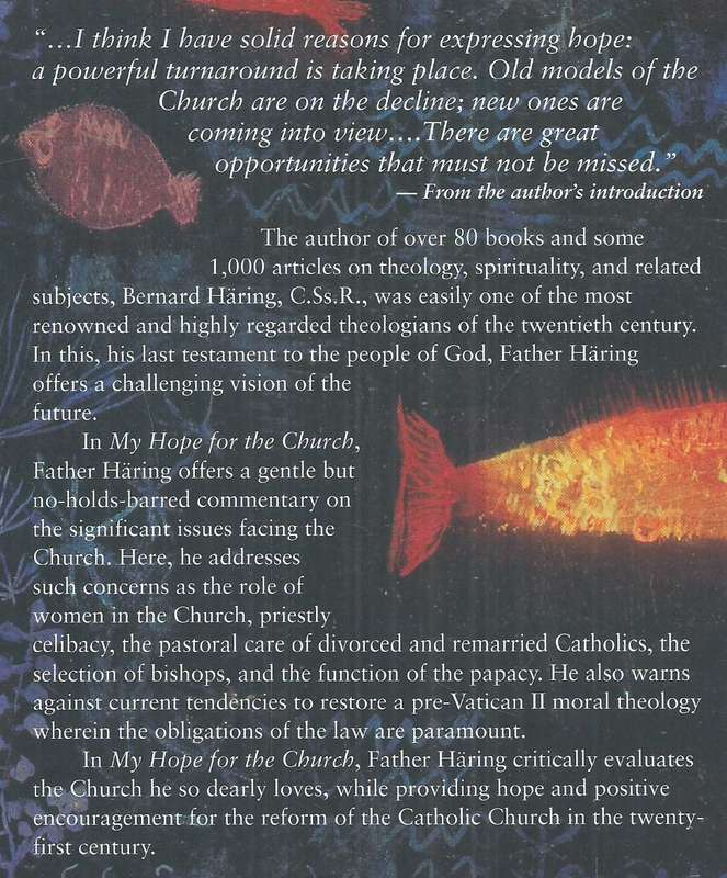 My Hope for the Church | Bernard Haring