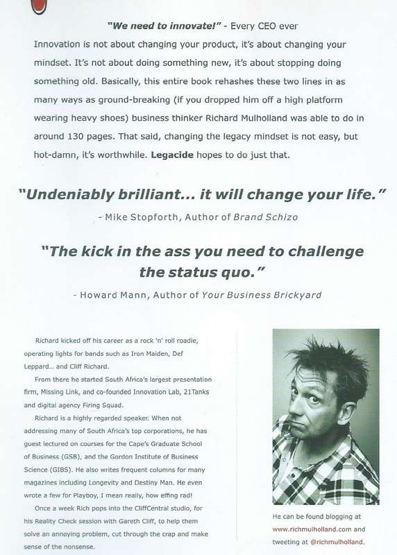 Legacide: Why Legacy Thinking is the Silent Killer of Innovation (Inscribed by Author) | Richard ...