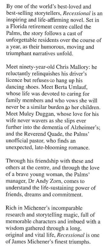 Recessional | James A. Michener
