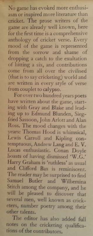 The Book of Cricket Verse (First Edition, 1953) | Gerald Brodribb (Ed.)