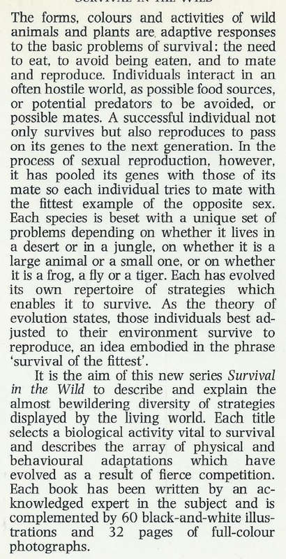 Sexual Strategy: Survival in the Wild | Tim Halliday
