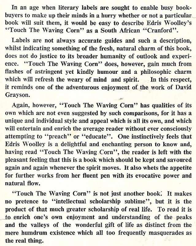 Touch the Waving Corn | Edris Woolley