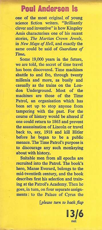 Guardians of Time (First Edition, 1961) | Poul Anderson