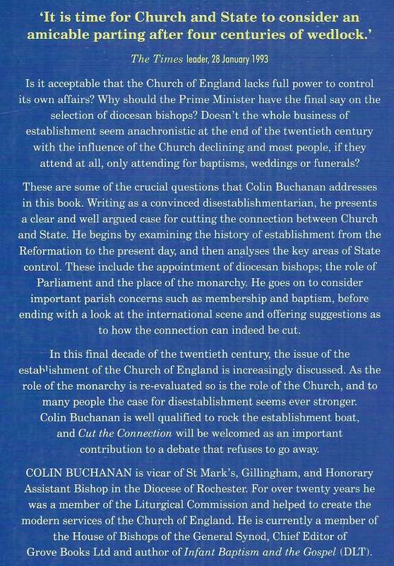 Cut the Connection: Disestablishment and the Church of England | Colin Buchanan