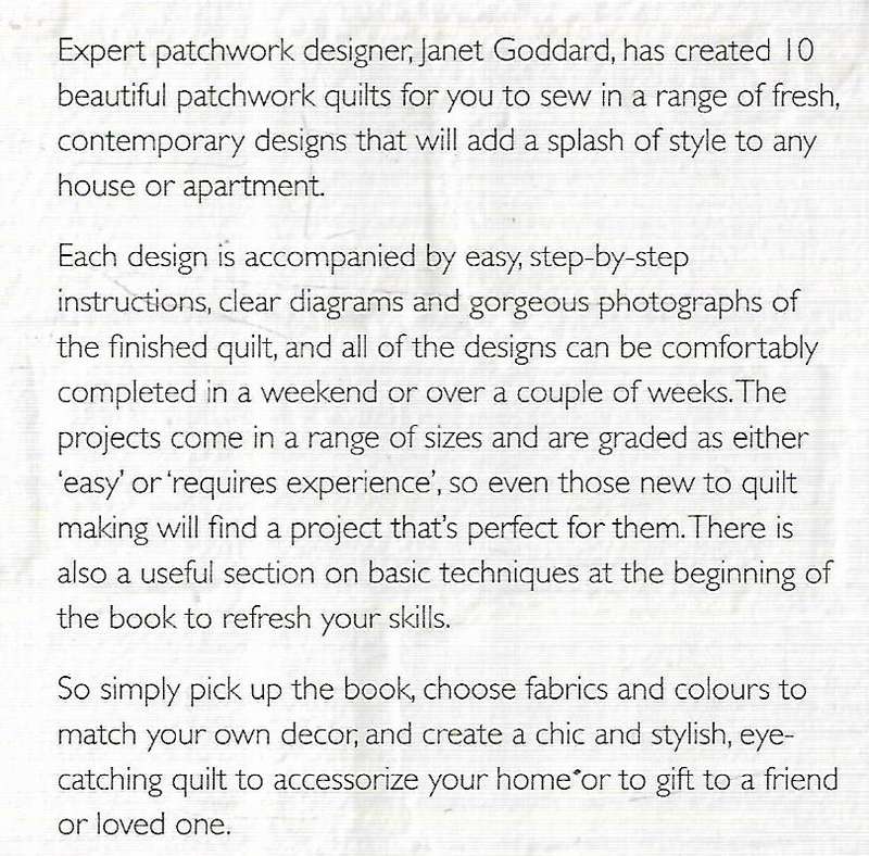 Simply Modern Patchwork Quilts: 10 Quilts to Sew for Your Home | Janet Goddard