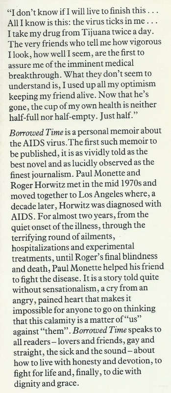 Borrowed Time | Paul Monette