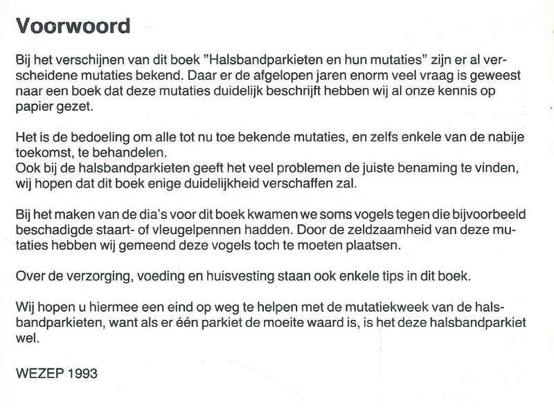 Halsbandparakieten en hun Mutaties (Dutch) | T. Bastiaan & G. J. J. Bastiaan
