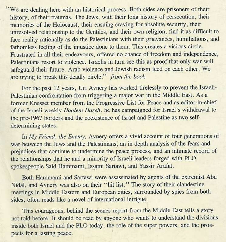 My Friend, The Enemy | Uri Avnery