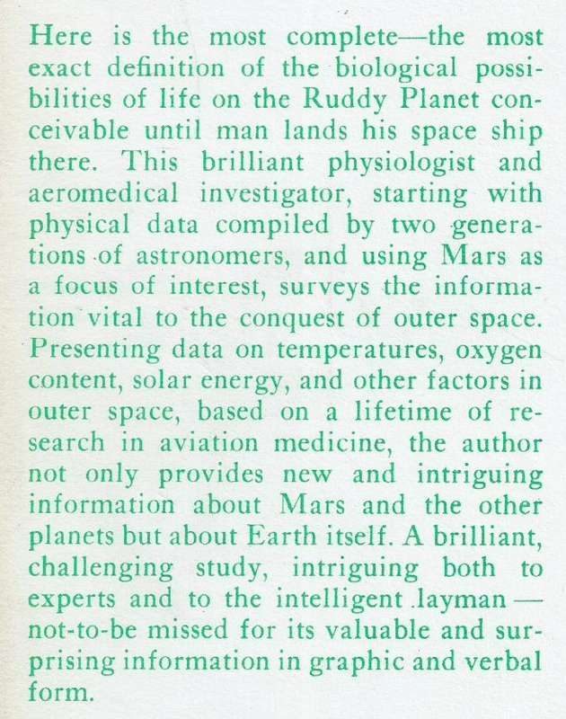 The Green and the Red Planet: Physiological Study of the Possibility of Life on Mars | Hubertus S...