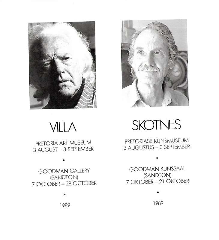 Villa, Skotnes (Brochure to Accompany the Exhibitions)