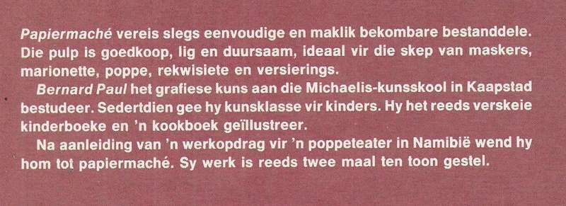 Papiermache (Afrikaans) | Bernard Paul
