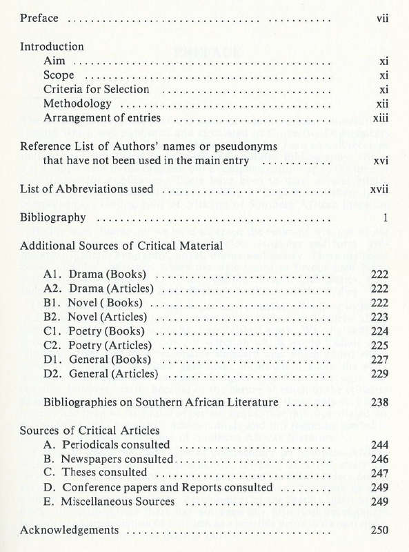 A Bibliography of Criticism of Southern African Literature in English | Barbara Richter & Sandra ...