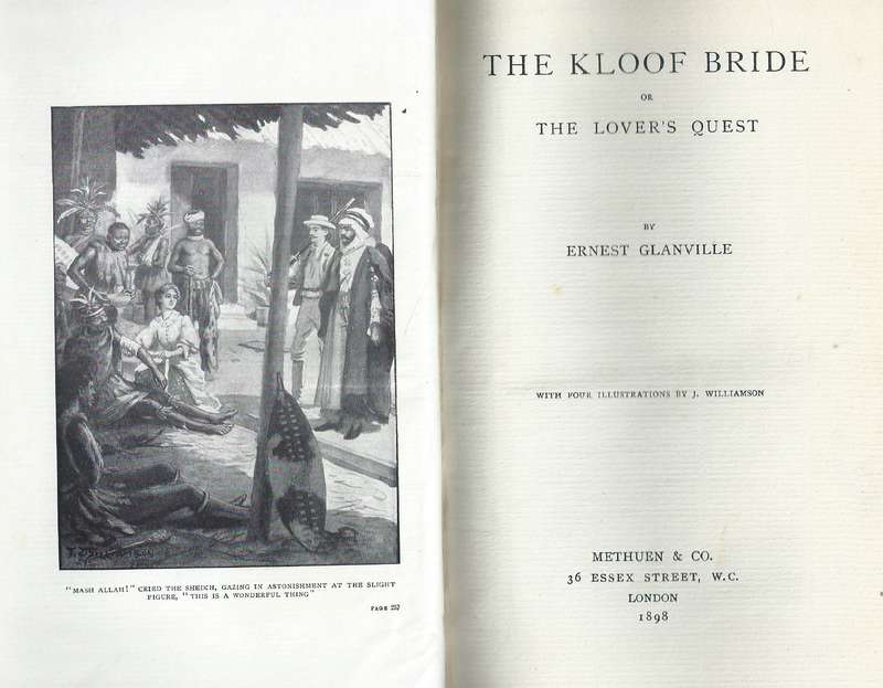 The Kloof Bride, or The Lover's Quest (Scarce) | Ernest Glanville