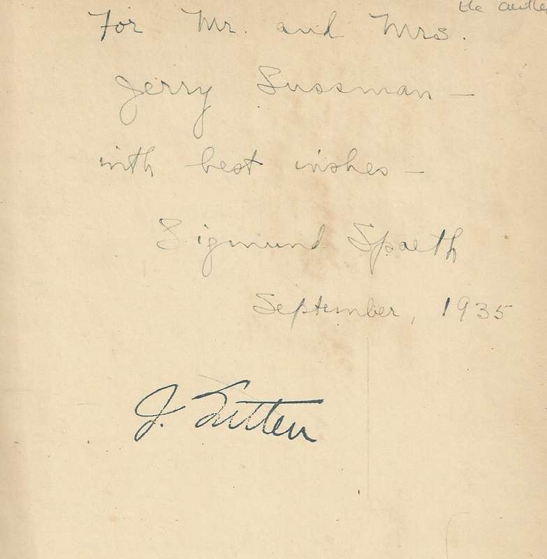 Read 'Em and Weep: The Songs You Forgot to Remember (Inscribed by Author) | Sigmund Spaeth