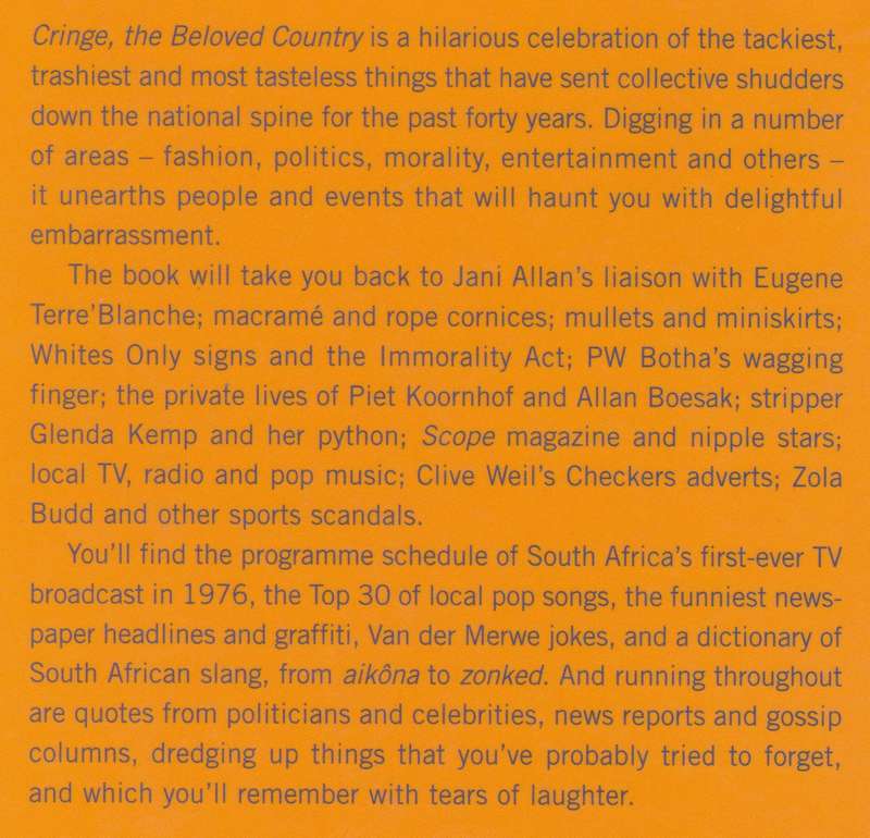 Cringe, the Beloved Country | Pat Hopkins