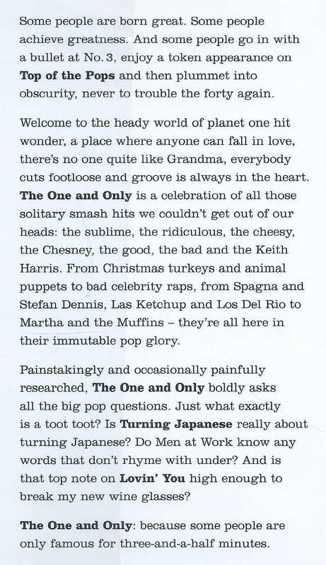 The One & Only: A Celebration of One Hit Wonders from Chesney Hawkes to The Chicken Song | Tom Br...