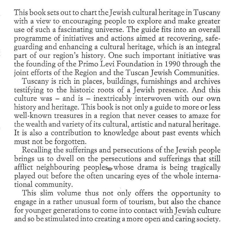 Tuscany Jewish Itineraries: Places, History and Art | Dora Liscia Bemporad & Annamarcella Tedesch...