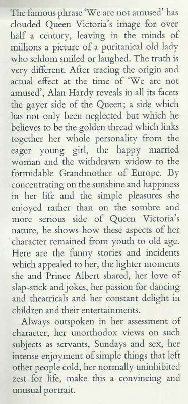 Queen Victoria Was Amused (Proof Copy) | Alan Hardy