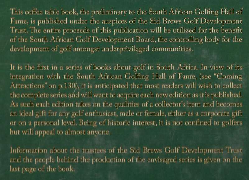 South African Golf, Vol. 1: Blazing the Trail | Harry Brews