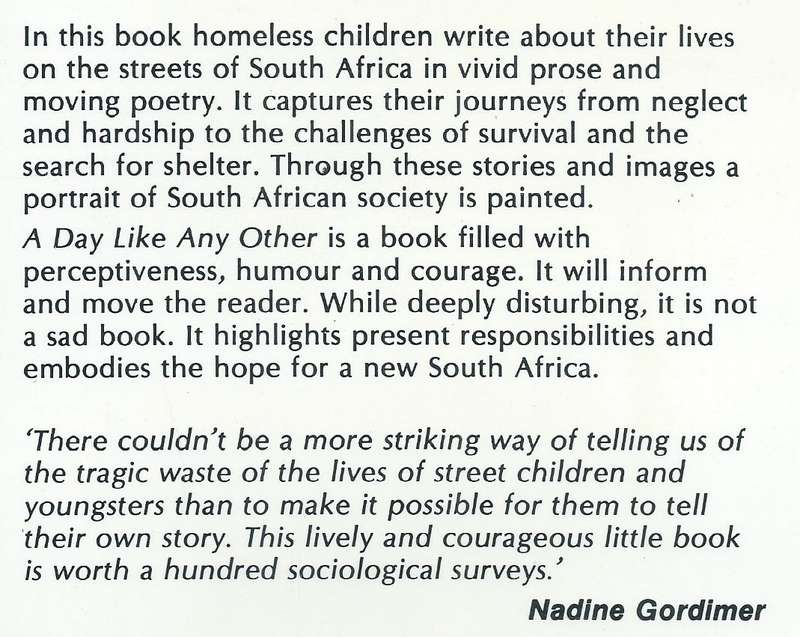 A Day Like Any Other: Stories, Poetry and Art by Street Children in South Africa | Rita V. Hirsch...