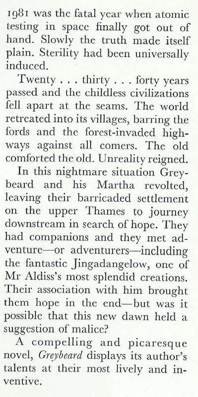 Greybeard (First Edition, 1964) | Brian W. Aldiss