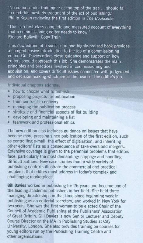 Book Commissioning and Acquisition (2nd Edition) | Gill Davies