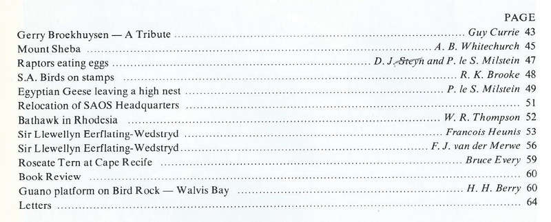 Bokmakierie: General Interest Magazine of the SA Ornithological Society (Vol. 27, No. 3, Septembe...