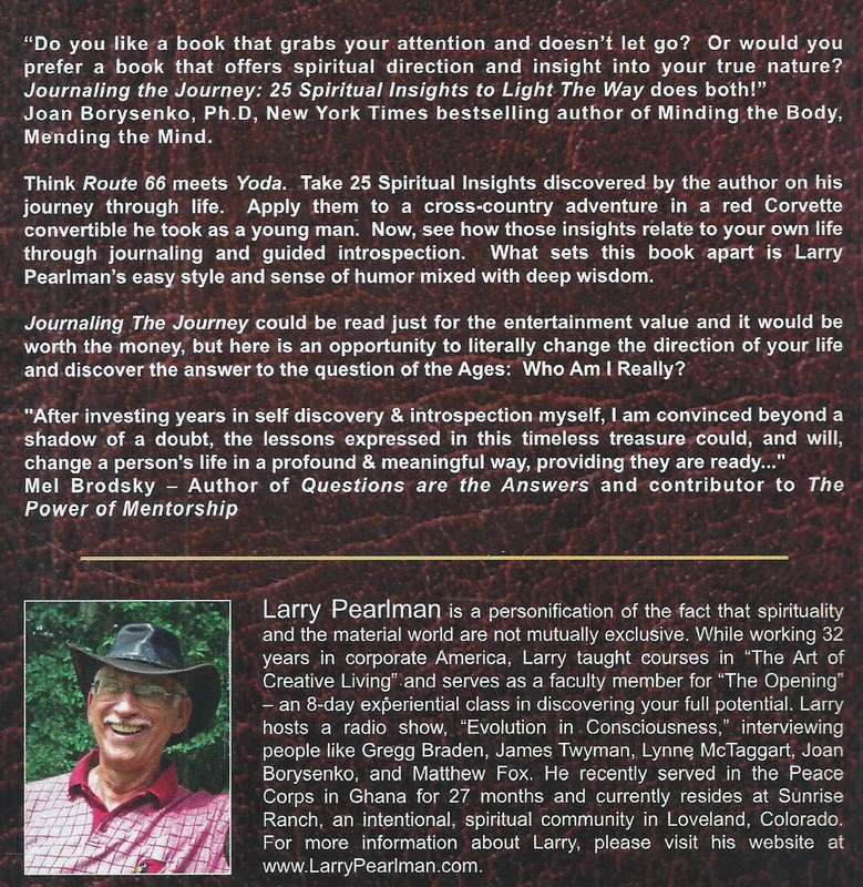 Journaling the Journey: 25 Spiritual Insights to Light the Way (Inscribed by Author) | Larry Pear...