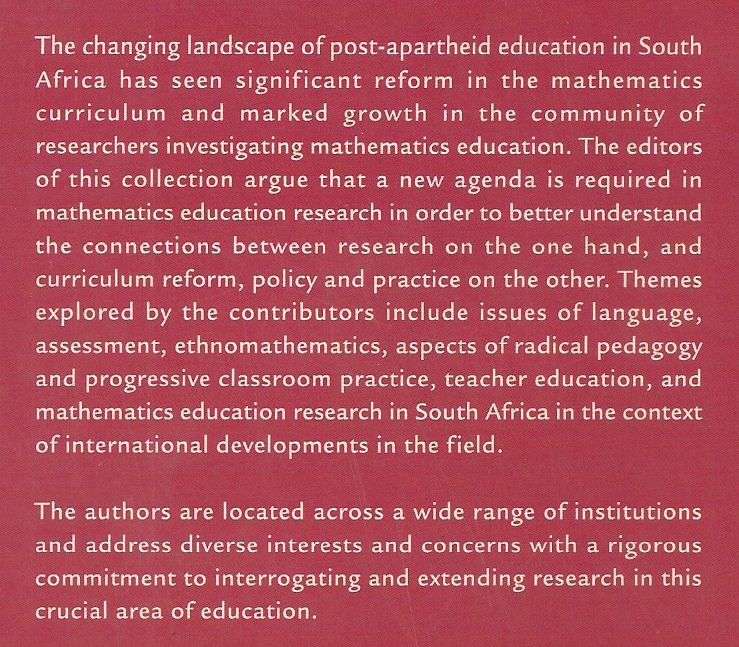 Researching Mathematics Education in South Africa: Perspectives, Practices and Possibilities | Re...